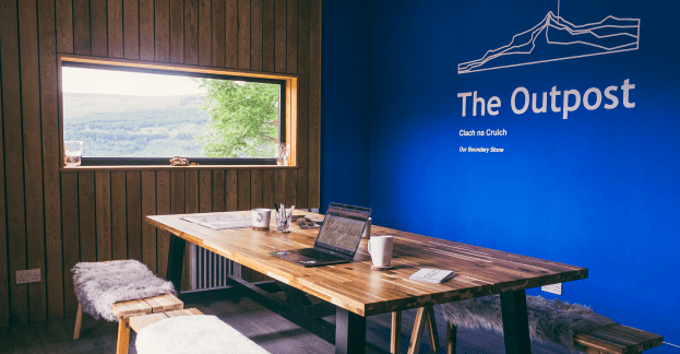Our outpost breakout space or co-working venue at Boreland Loch Tay make us the perfect choice for your meeting venue in Perthshire.